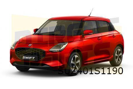 Suzuki Swift (5/24-) (A0L) voorbumperspoiler Origineel! 7172, -, -, Nieuw, Bumper
