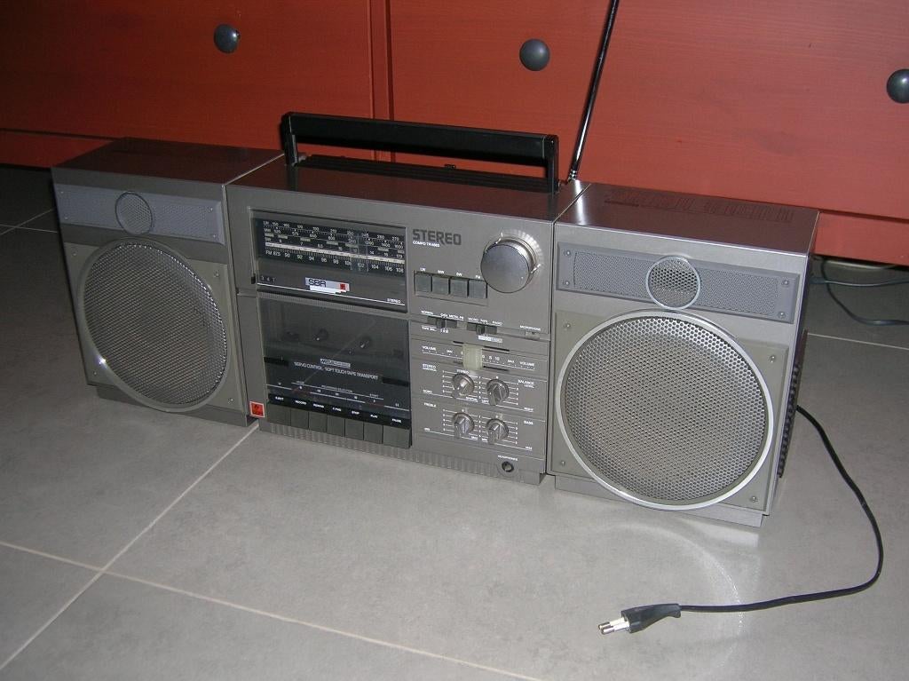 Vintage Stereo radio en cassettespeler, Audio, Tv en Foto, Ophalen, Radio