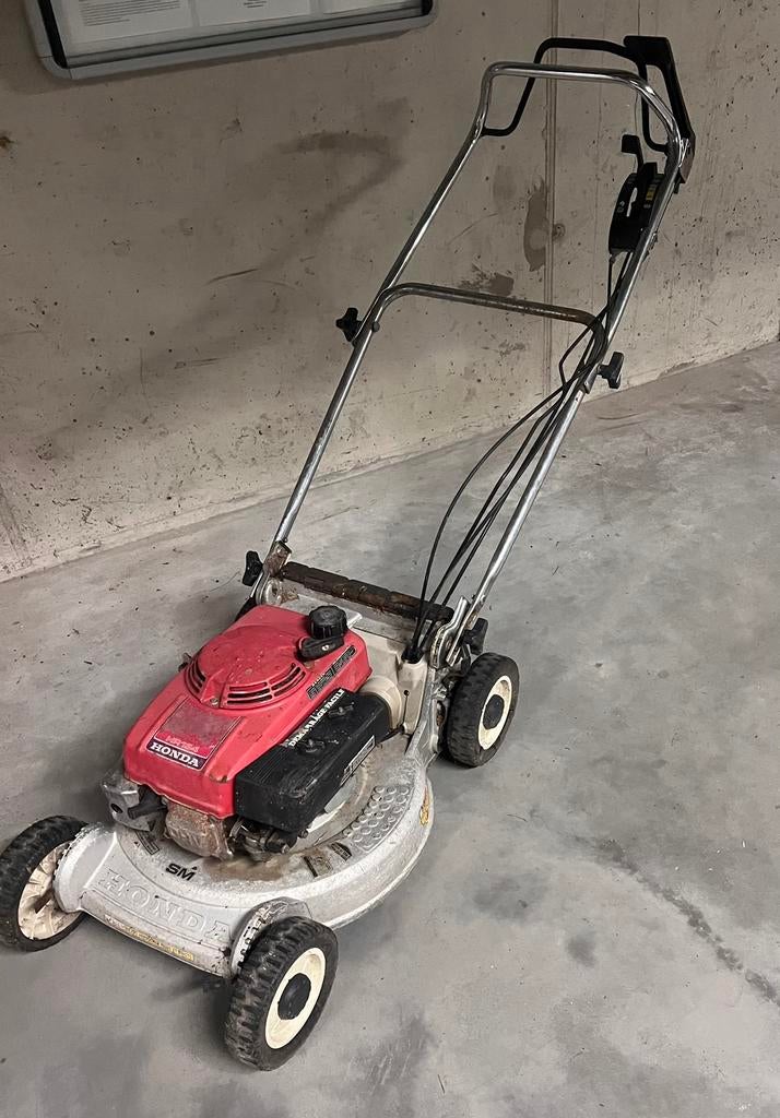 Honda thermische grasmaaier, Tuin en Terras, Grasmaaiers, Gebruikt, Benzine-grasmaaier, 40 t/m 49 cm, Cirkelmaaier, Opvangzak