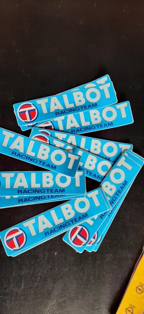 Lot de 10 autocollants Simca Talbot Racing Team, Autos : Divers, Autocollants de voiture, Enlèvement ou Envoi