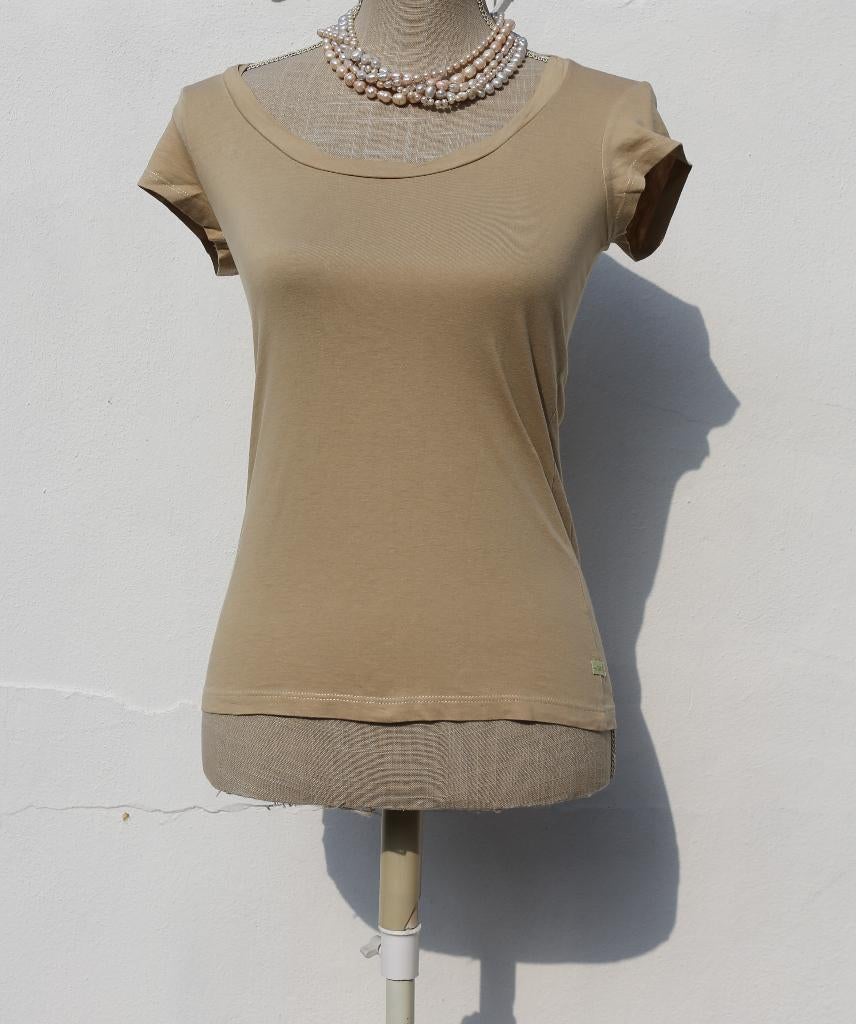 Joli Tshirt beige S, Enlèvement ou Envoi, Zéro Original, Comme neuf, Taille 36 (S)