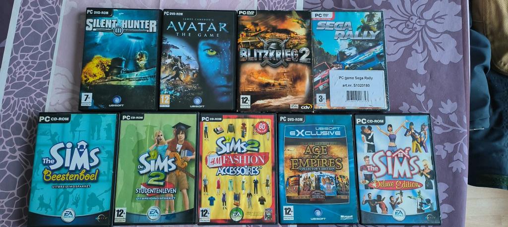 Setje van 9 PC Cd-Rom en PC Dvd-Rom, Consoles de jeu & Jeux vidéo, Enlèvement ou Envoi, Utilisé