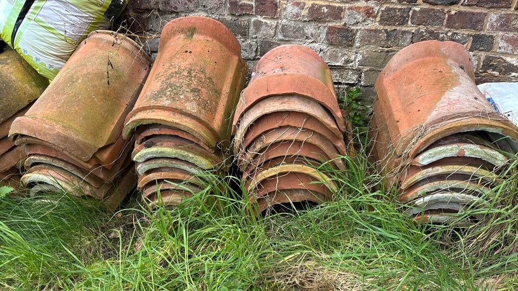 Faitieres de recuperation, Doe-het-zelf en Bouw, Dakpannen en Dakbedekking, Ophalen, Gebruikt, Rood, Dakpannen