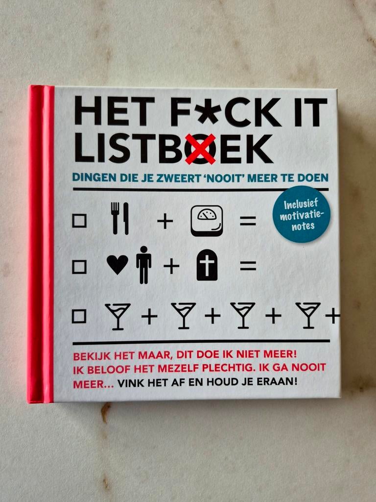 Het fuck it listboek, Ophalen of Verzenden