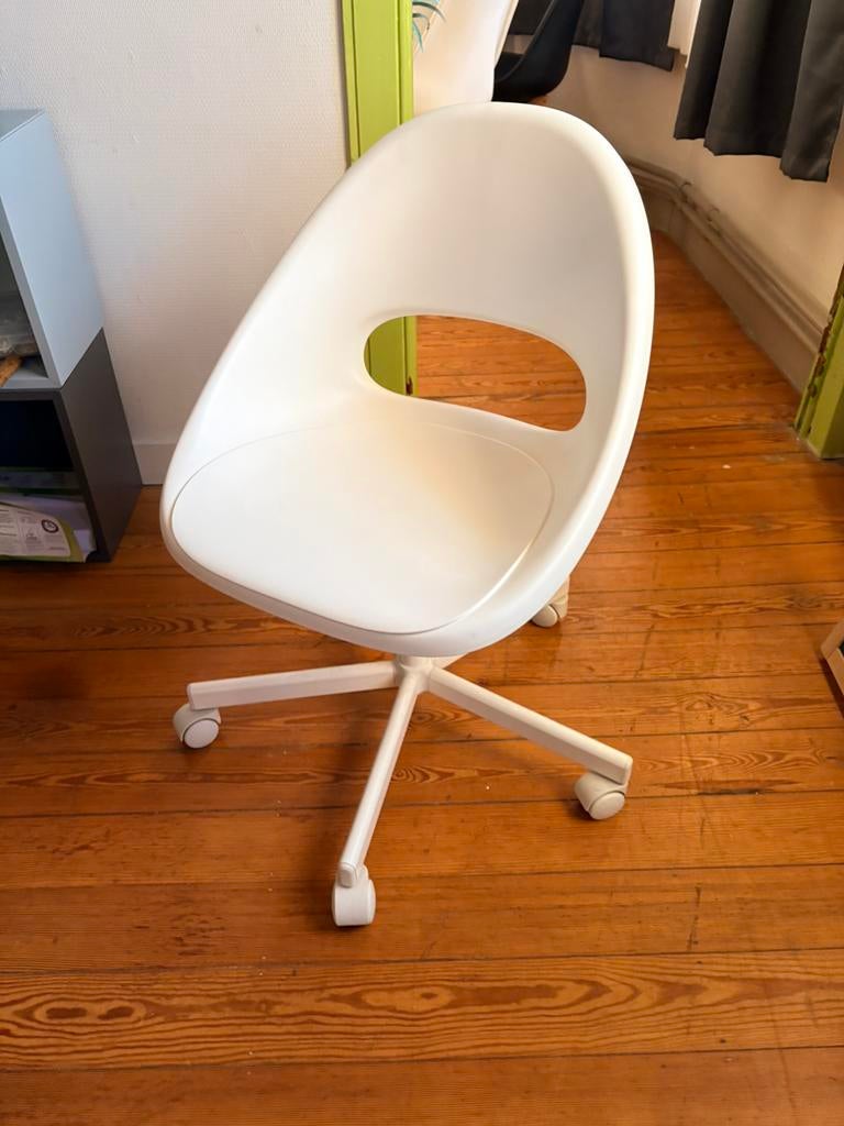 Chaise de bureau blanche pour enfants, Enlèvement, Comme neuf, Blanc, Chaise de bureau