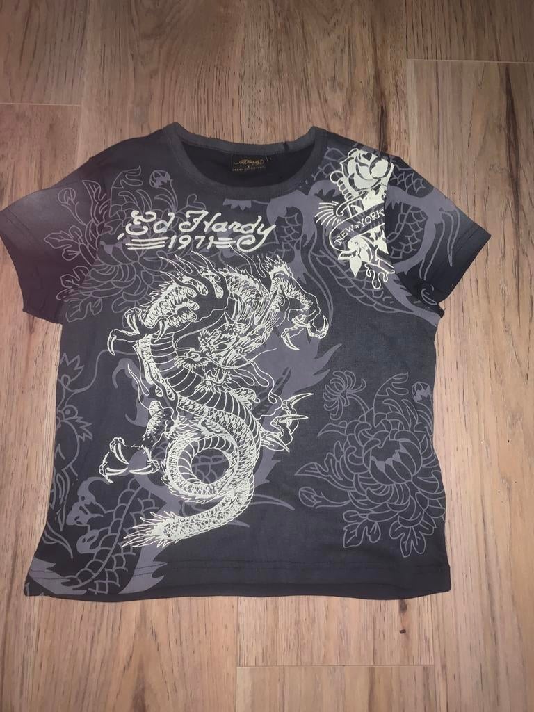 Ed Hardy T-Shirt, Ophalen of Verzenden, Zo goed als nieuw, Maat 42/44 (L), Groen