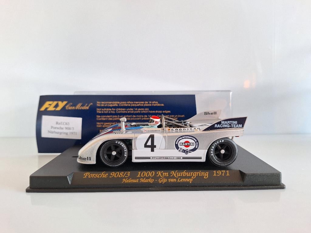 Fly Porsche 908/3 Martini Nurburgring 71 Gijs Van Lennep C63, Enfants & Bébés, Jouets | Circuits, Neuf, Circuit, Électrique, Autres marques