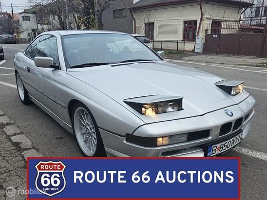 BMW 850i | 1990 | Route 66 Auctions, Zwart, Bedrijf, Handgeschakeld, Overige carrosserie