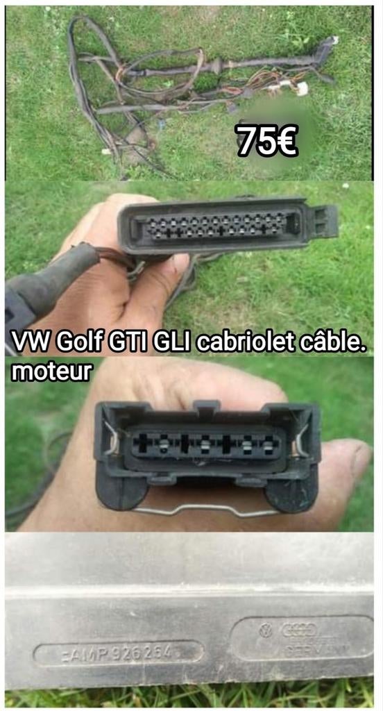 Golf1 GTi cabriolet 18ccGLi faisceau électrique calculateur, Utilisé, Volkswagen