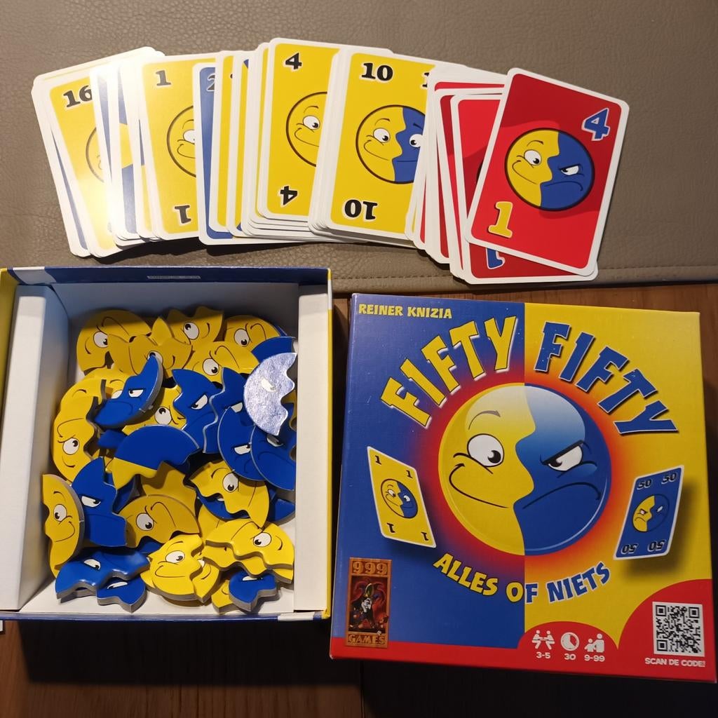 Fifty fifty spel alles of niets., Ophalen