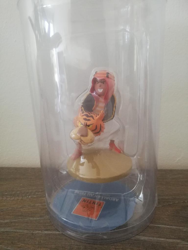 Kuifje beeldje, Abdallah met het hoofd van een tijger, Verzamelen, Ophalen of Verzenden, Kuifje