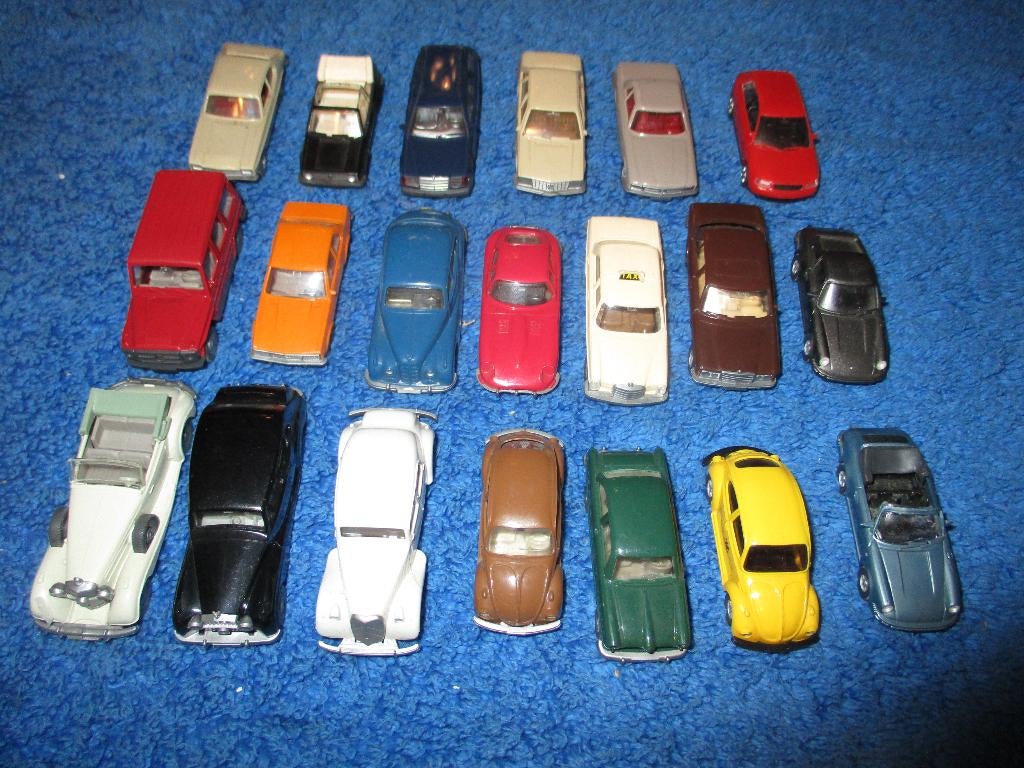 Wiking 1/87. 20 voitures pour Marklin (lot 5), Enlèvement ou Envoi, Utilisé, Voiture, Wiking