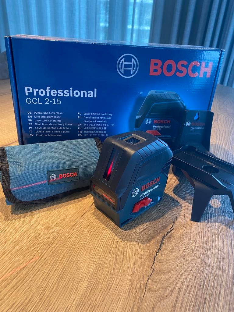 Laser combiné Bosch Professional GCL 2-15, Bricolage & Construction, Enlèvement ou Envoi, Comme neuf