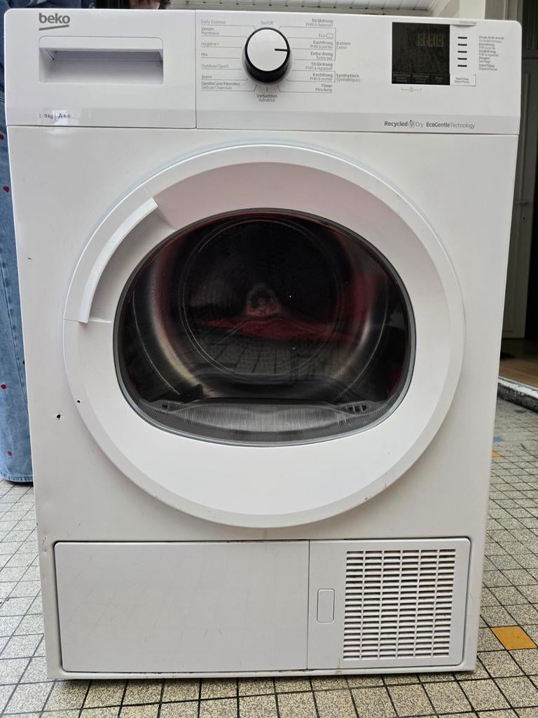 Beko 9kg droogkast warmtepomp, Ophalen, Gebruikt, 8 tot 10 kg, Voorlader