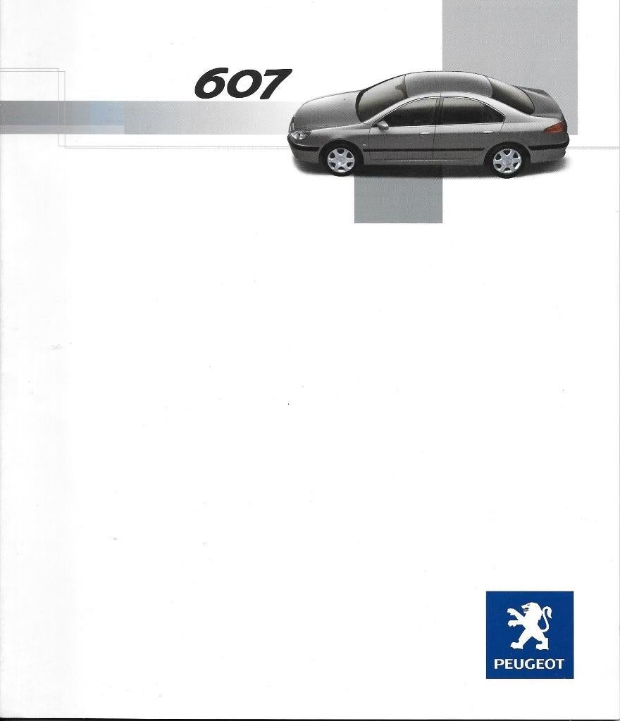 PEUGEOT 607, Boeken, Auto's | Folders en Tijdschriften, Zo goed als nieuw, Peugeot, Ophalen of Verzenden