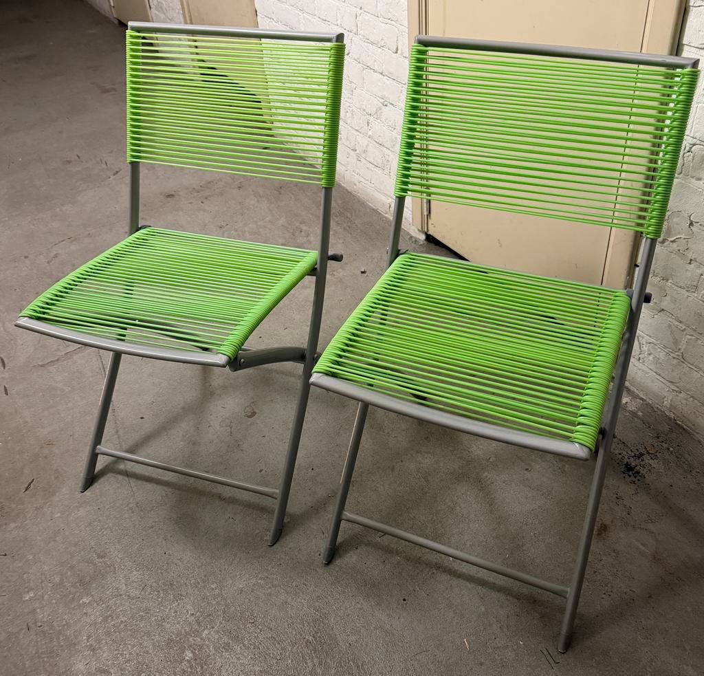 Tuinstoelen, Tuin en Terras, Tuinstoelen, Ophalen, Zo goed als nieuw, Aluminium, Inklapbaar