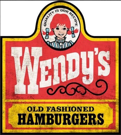 groot Wendy's Hamburgers USA reclame decoratie bord, Ophalen of Verzenden, Nieuw, Reclamebord