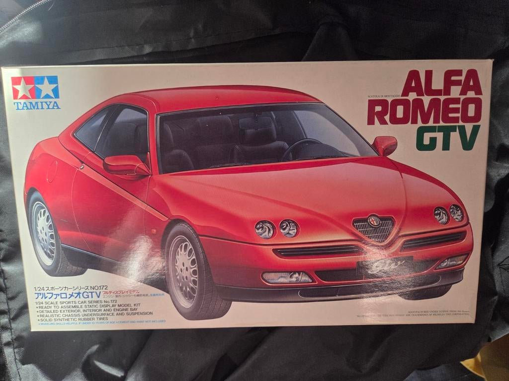 Alfa Romeo GTV (Tamiya), Hobby en Vrije tijd, Modelbouw | Auto's en Voertuigen, Auto, Groter dan 1:32, Nieuw, Ophalen of Verzenden