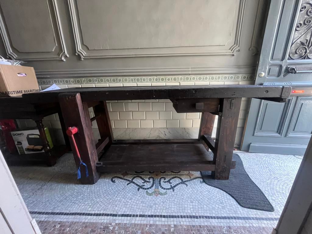 Antieke werkbank, Ophalen, Zo goed als nieuw