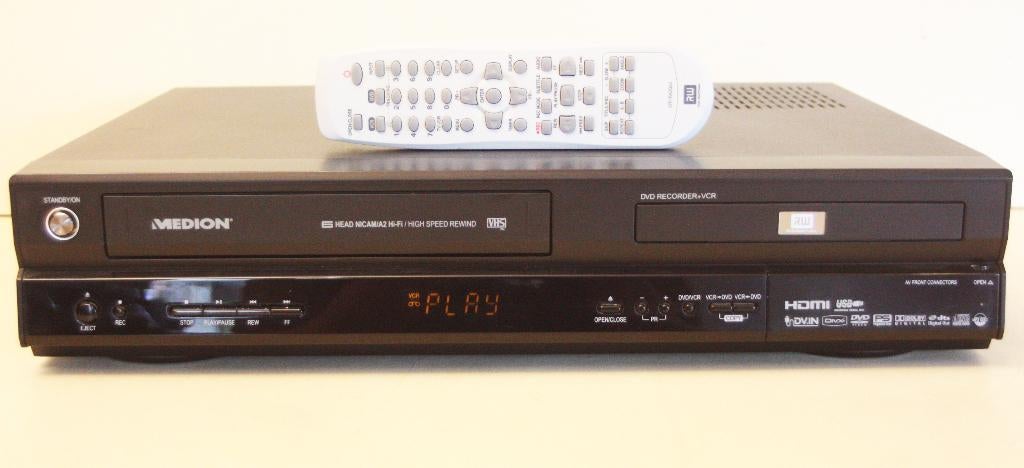 Medion Videorecorder & DVD In Eén Toestel / HDMI / USB, Audio, Tv en Foto, Videospelers, Ophalen of Verzenden, Zo goed als nieuw