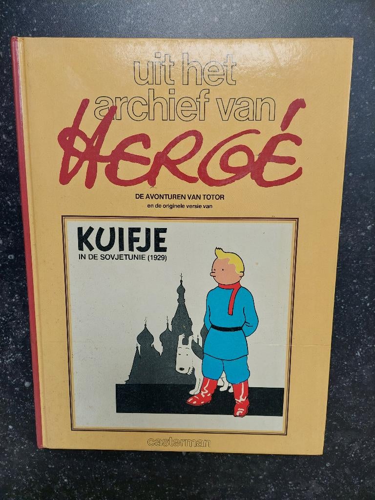 strip - Kuifje in de Sovjetunie (1929) het archief van Hergé, Eén stripboek, Ophalen of Verzenden, Zo goed als nieuw, Herge