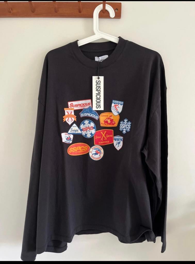 Suspicious Longsleeve, Verzenden, Nieuw, Maat 52/54 (L), Zwart