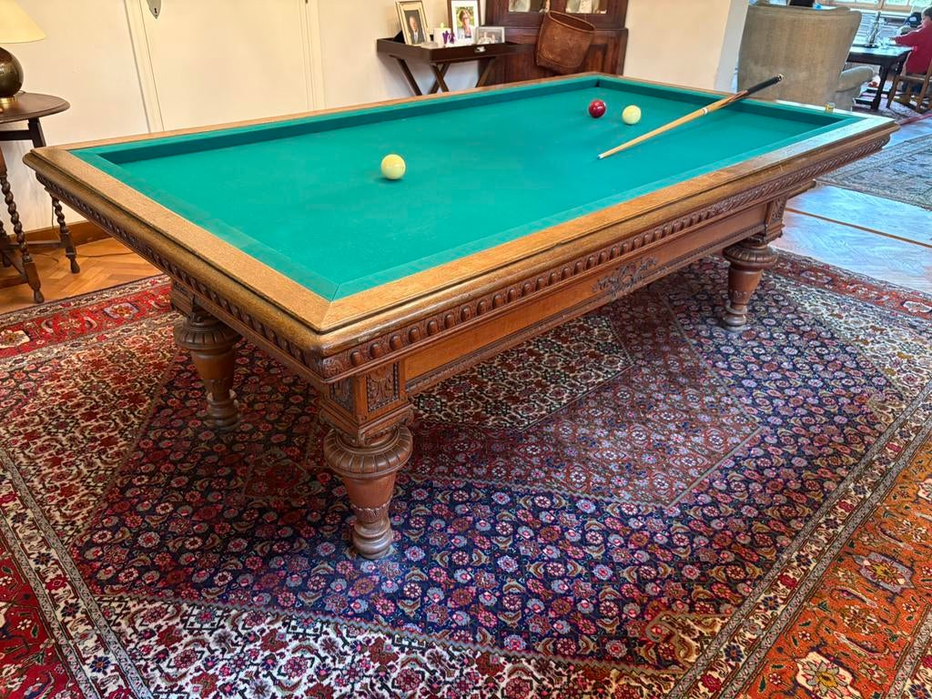Antieke biljard, Sport en Fitness, Biljarten en Poolen, Ophalen, Gebruikt