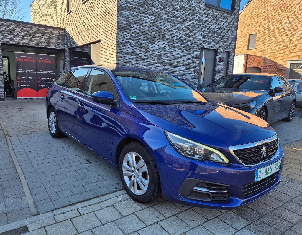 Peugeot 308SW 2019 1.2Benzine AC Navi CR Control GARANTIE, Voorwielaandrijving, Stof, 1281 kg, Blauw