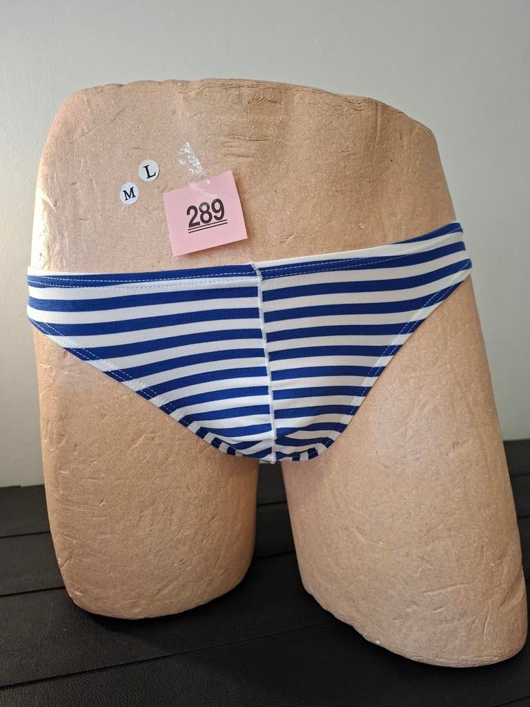 Blauwe gestreepte mini heren slip, Kleding | Heren, Verzenden, Slip