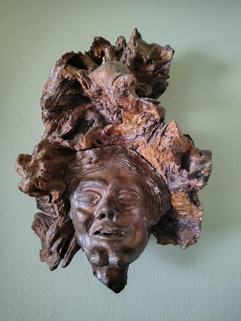 Bosgeest brons/ kunsthars/ François Boland/ESC-ART-GO, Antiquités & Art, Art | Sculptures & Bois, Enlèvement ou Envoi, Brons