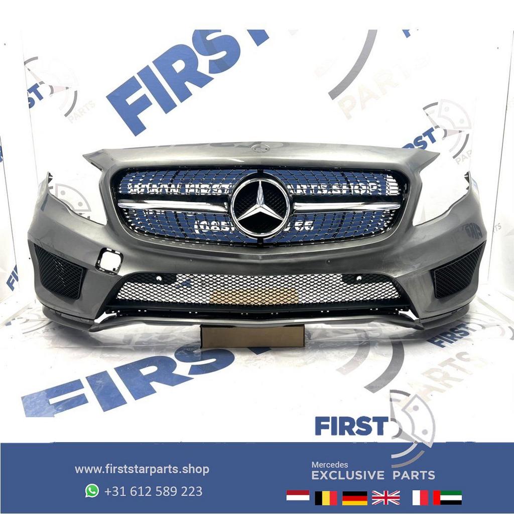 W156 BUMPER X156 GLA AMG VOORBUMPER ZWART WIT GRIJS PRE FACE, Auto-onderdelen, Gebruikt, -, Voor, Ophalen of Verzenden