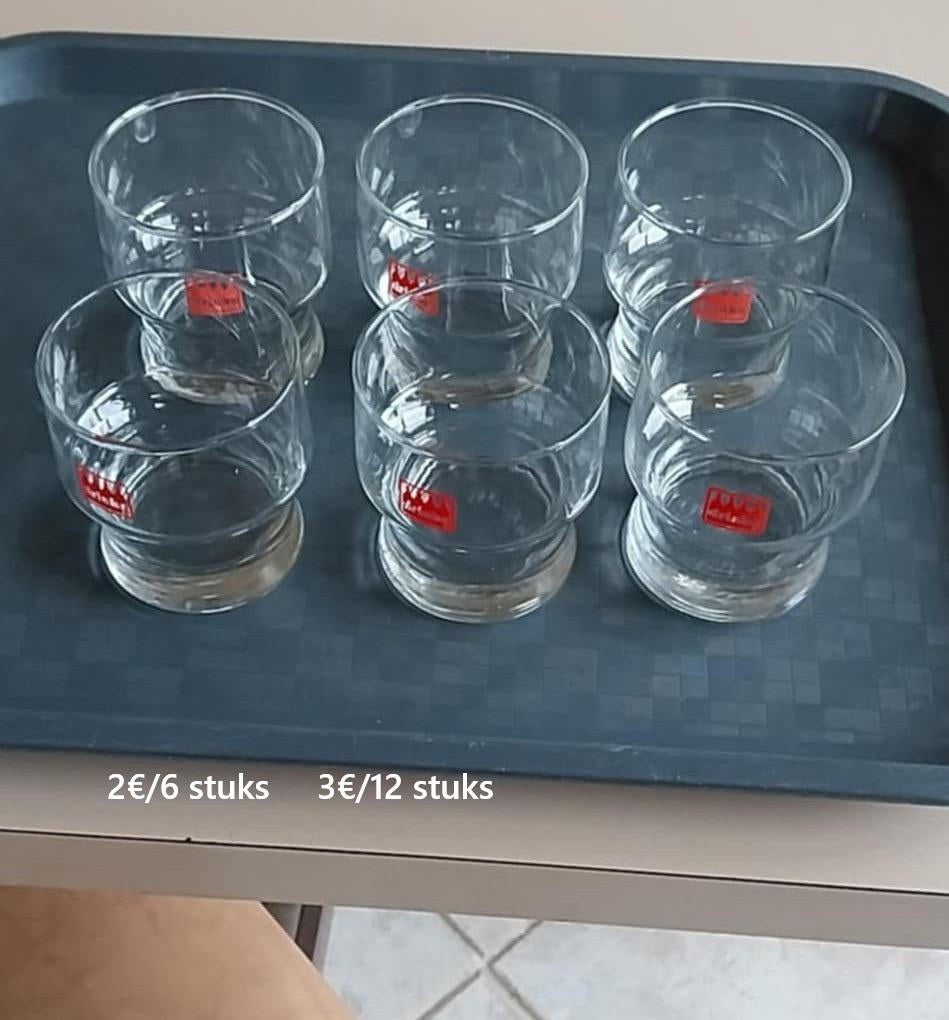 GLAZEN aan spotprijs, Verzamelen, Glas en Drinkglazen, Zo goed als nieuw, Ophalen