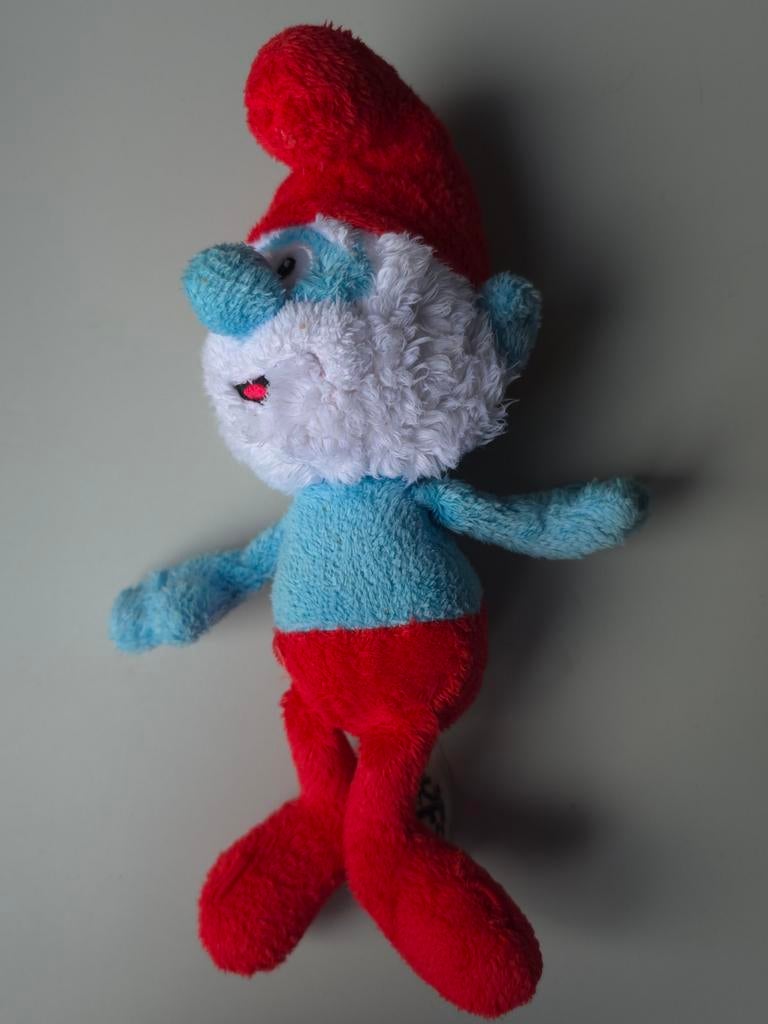 Petite peluche grand schtroumpf, Collections, Envoi, Utilisé, Grand Schtroumpf, Poupée, Figurine ou Peluche