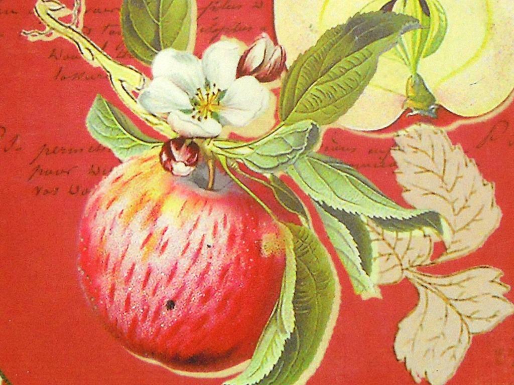 Plat de service rond « Apple Blossom », Envoi, Comme neuf, Rond, Synthétique