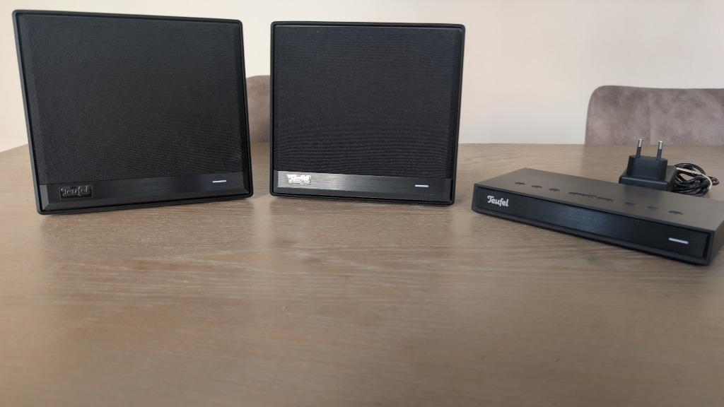 Streamer wifi Teufel + haut-parleurs wifi One S, Autres marques, Moins de 60 watts, Enlèvement ou Envoi, Comme neuf