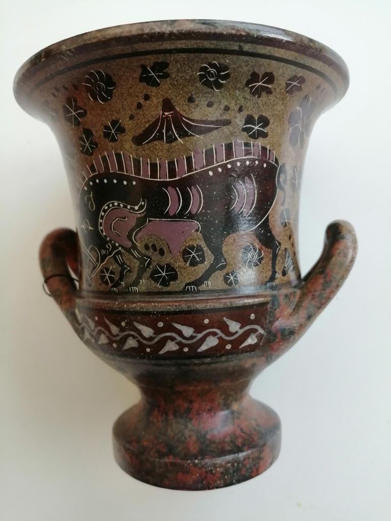 Griekse vaas, handgemaakt, in perfecte staat, Kreta, Ophalen