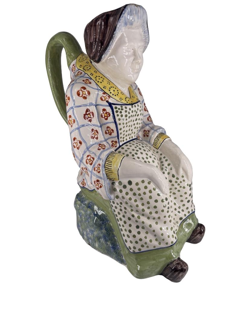 Pot Jacqueline en Faïence de Desvres Signature Apocryphe AK, Antiquités & Art, Enlèvement ou Envoi