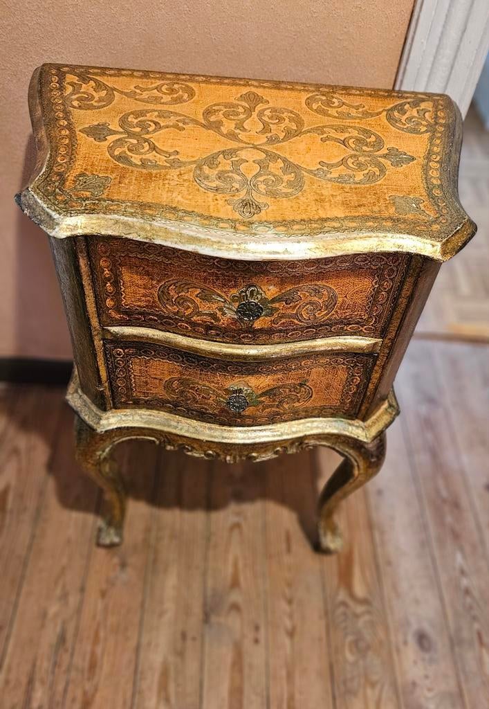 Vintage Florentijns nachtkastje, Antiek en Kunst, Ophalen