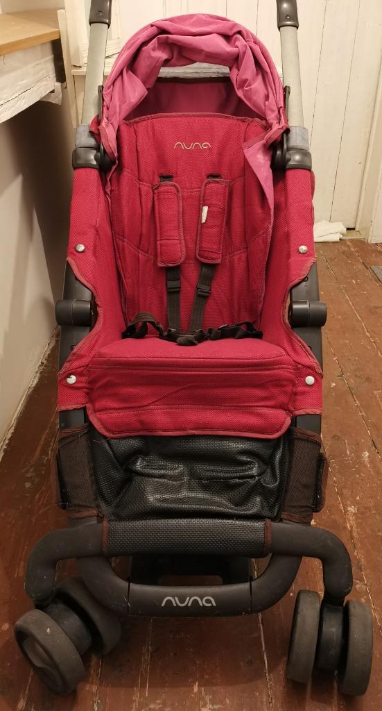 Poussette pliante Nuna pepp, Enfants & Bébés, Enlèvement, Utilisé, Autres marques, Dossier réglable