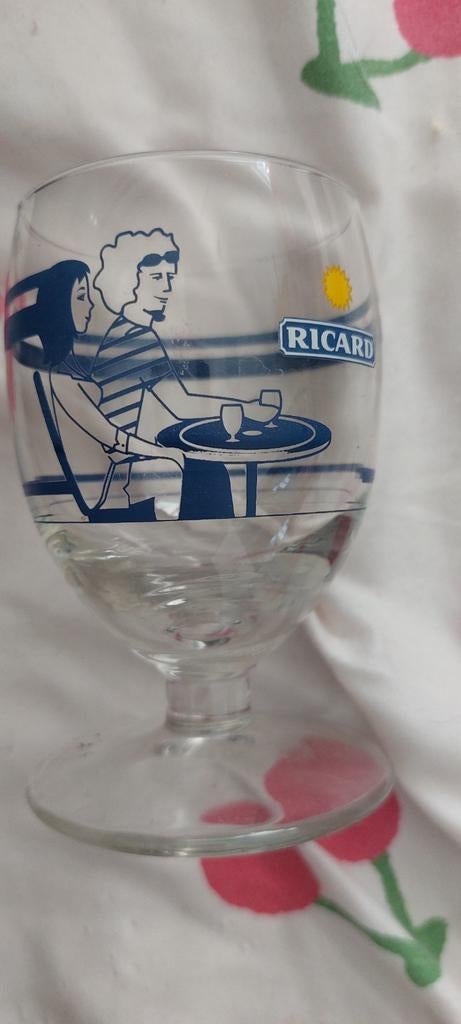 Verre ricard couple à table, Enlèvement ou Envoi