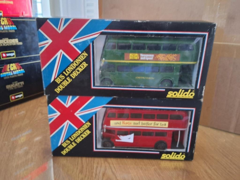 dubbeldekker bus 2 stuks solido, Ophalen of Verzenden, Zo goed als nieuw, Bus of Vrachtwagen, Overige merken