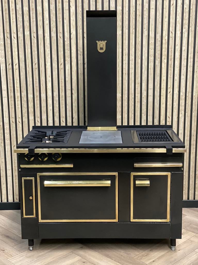 Luxe unieke Fornuis Morice + Gasoven + AFZUIGKAP, Elektronische apparatuur, Fornuizen, Vrijstaand, Gas