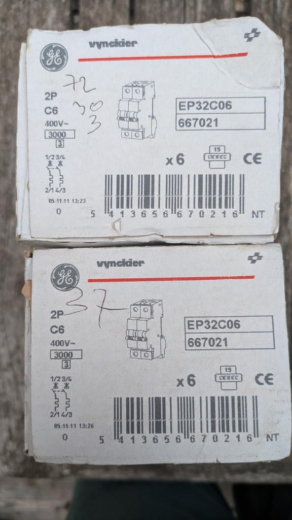 Vynckier Automaat zekering 6A, Doe-het-zelf en Bouw, Ophalen of Verzenden