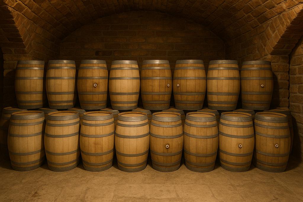 Houten wijnvat van 225 liter (eikenhout). BEZORGING mogelijk, Tuin en Terras, Regentonnen, Ophalen of Verzenden, Zo goed als nieuw