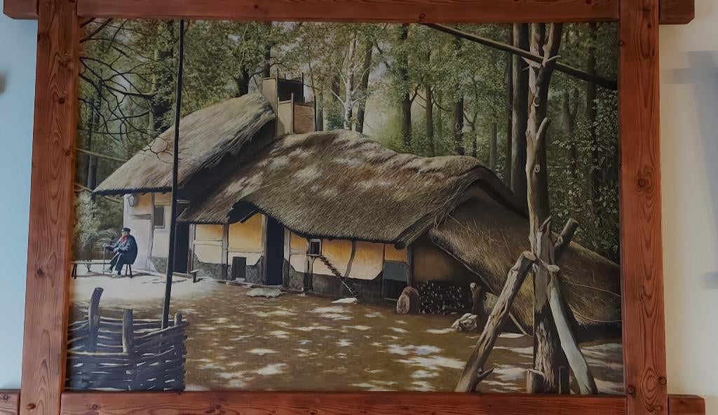 Schilderij Huisje Bokrijk, Antiek en Kunst, Ophalen