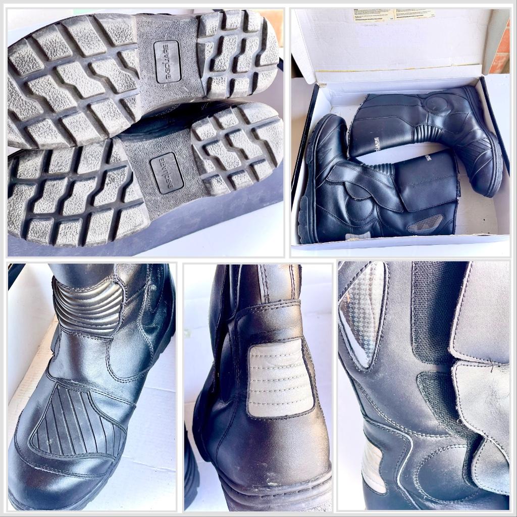 Bottes Moto - taille 44 - cuire noir - comme neuf, Motos, Vêtements | Vêtements de moto, Bottes, Femmes, Hommes, Seconde main