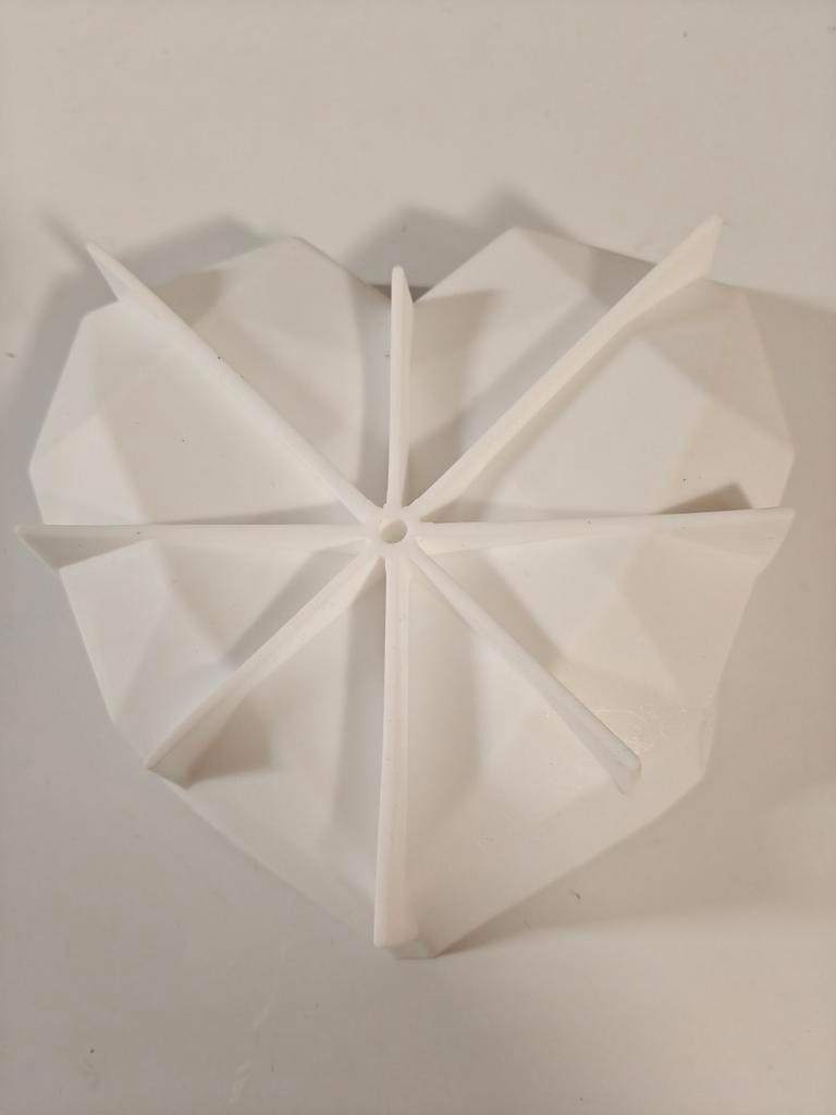 Siliconen hartvormige bakvorm – geometrisch design, Hobby en Vrije tijd, Taarten en Cupcakes maken, Bakvorm, Ophalen of Verzenden
