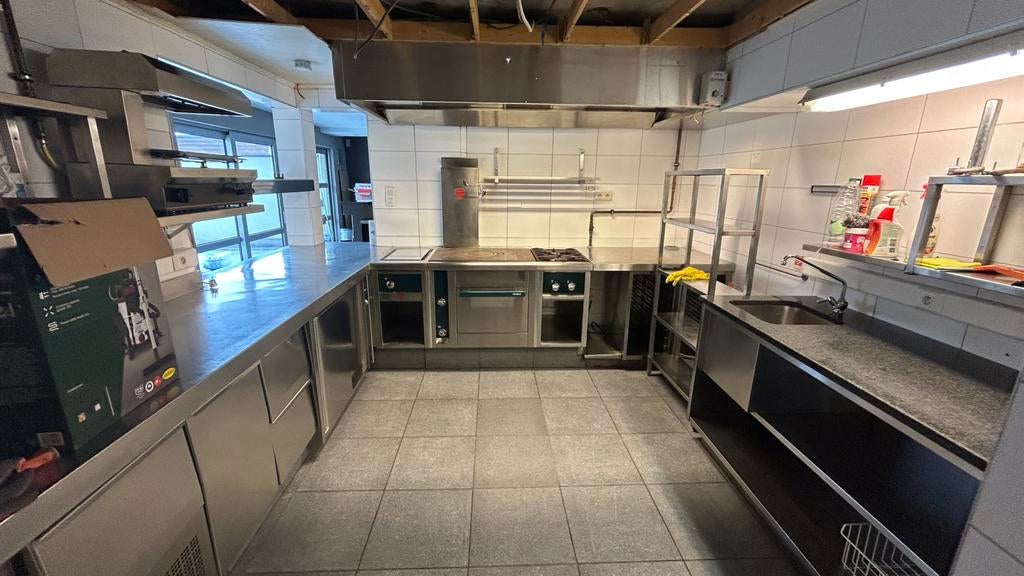 Kitchen/Keuken proffesionel te koop, Huis en Inrichting, Ophalen, Grijs, U-keuken, Staal of Inox