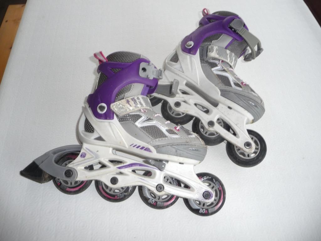 Rollerblades voor meisjes, Sport en Fitness, Kinderen, Ophalen of Verzenden, Inline skates 4 wielen, Verstelbaar