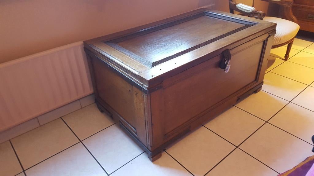 Coffre en chêne, Enlèvement, Comme neuf, Chêne